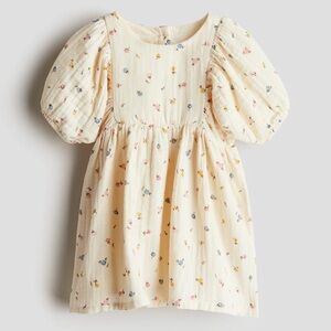 Charming Cream Kids Blouse with Floral Design